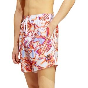 NWOT Adidas All Over Print Swim Shorts 6”